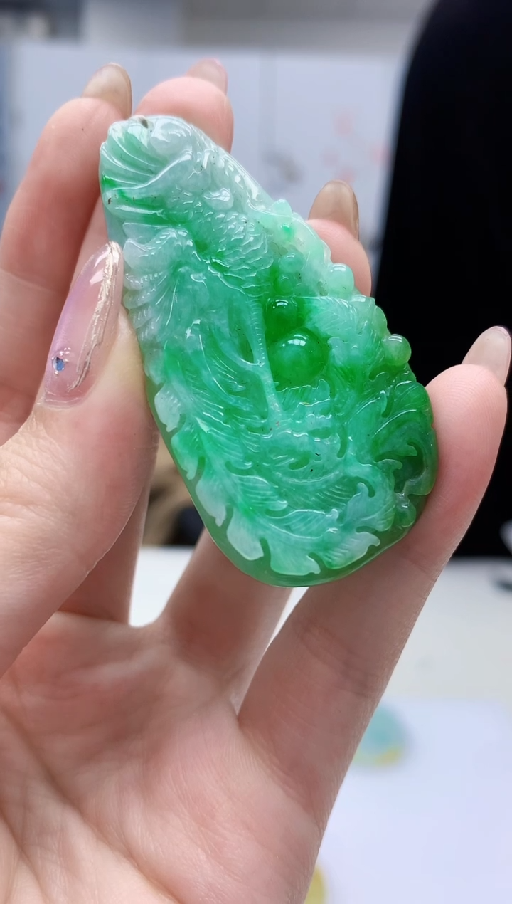 【闪购商品】定制翡翠未镶嵌 4829jw-毛货挂件105