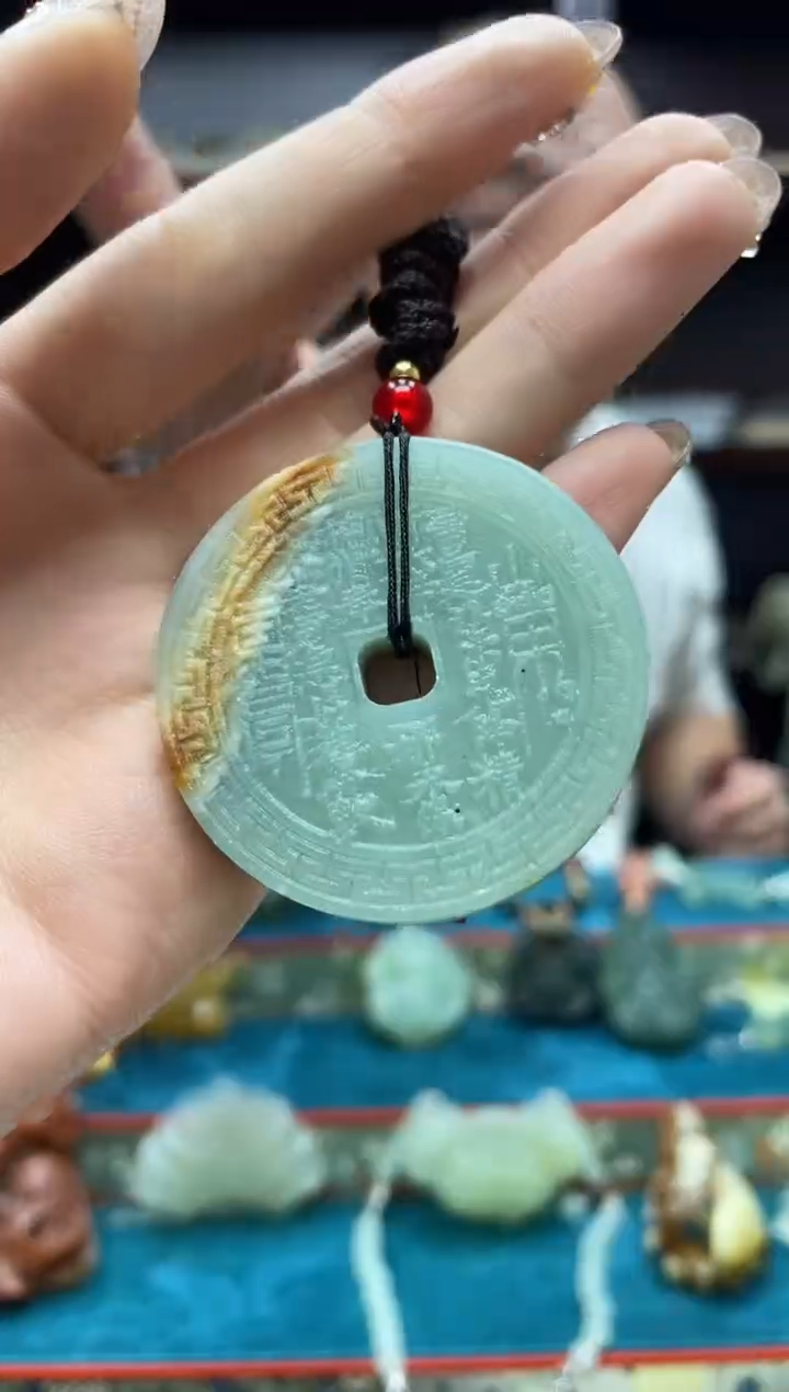 未镶嵌岫玉吊坠·