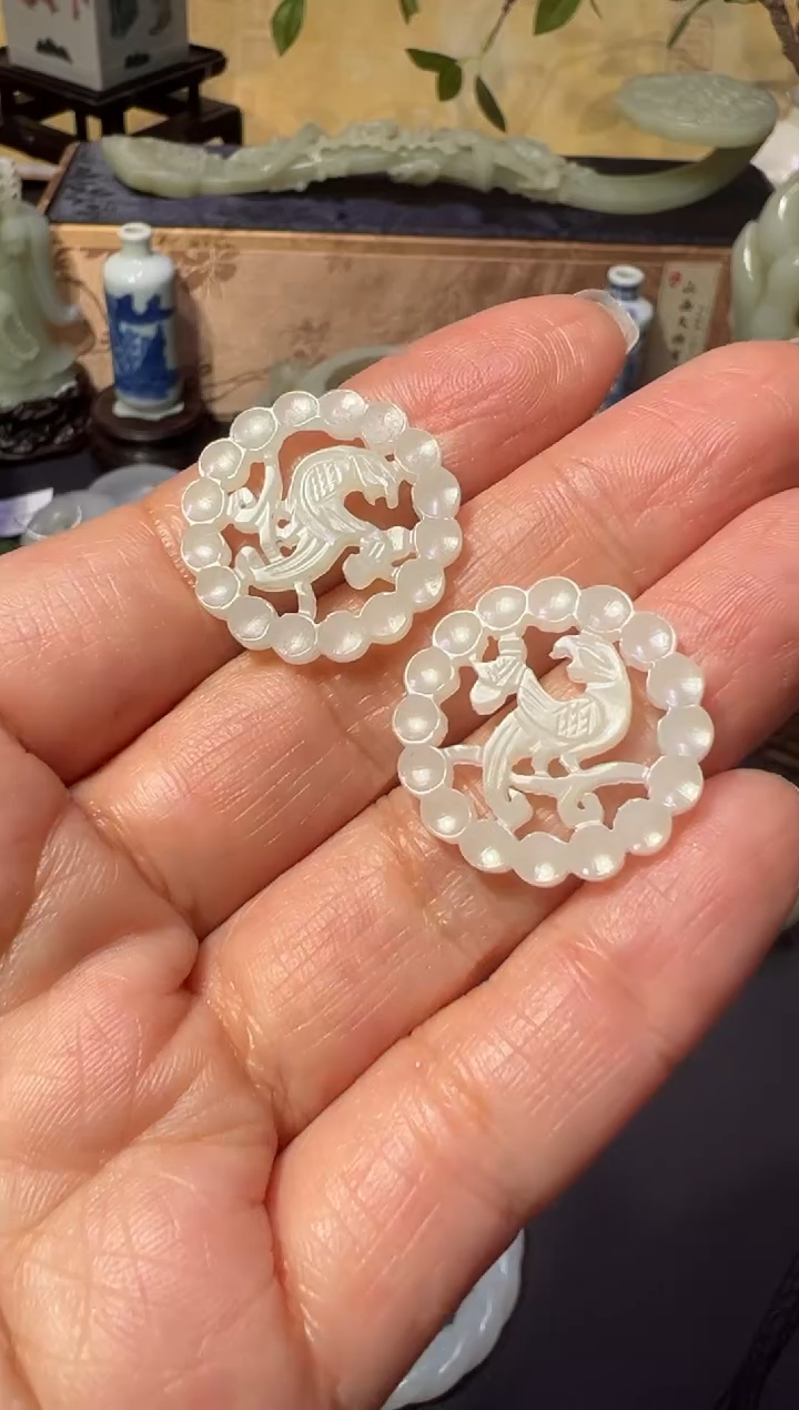 【闪购商品】和田玉英明神武-耳环料