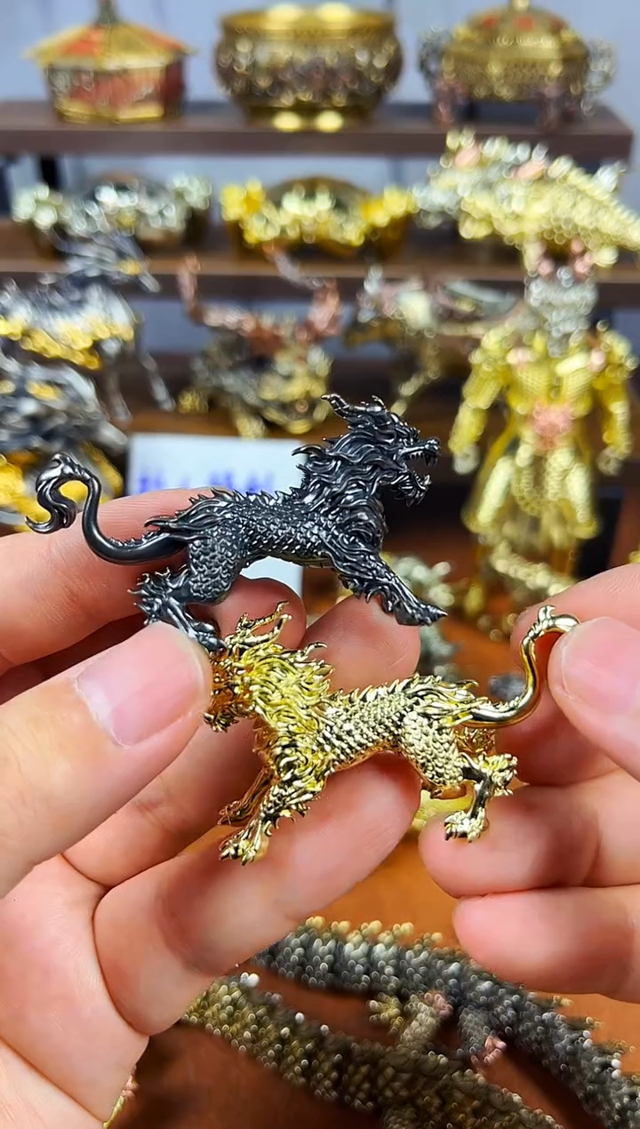 麒麟实心小号摆件