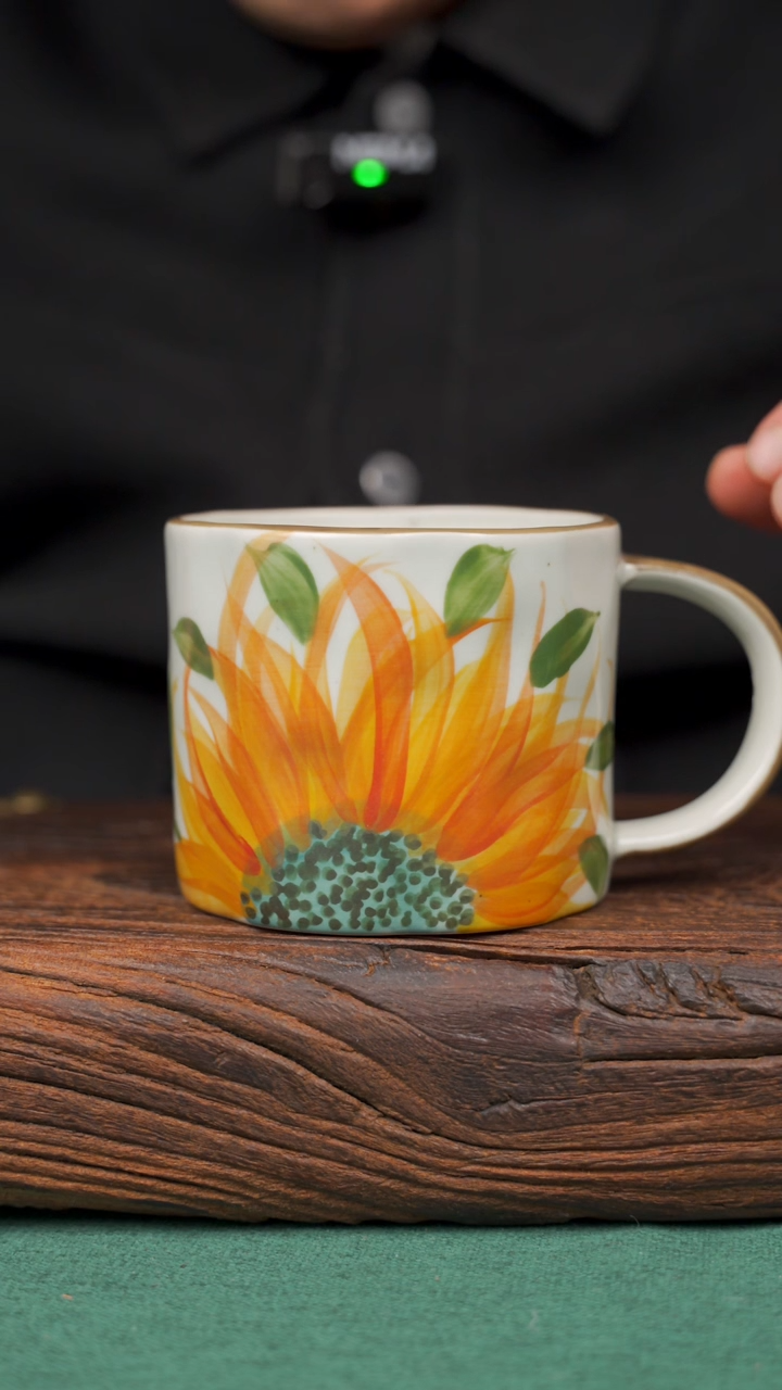 【闪购商品】瓷片68寻一缕瓷香杯釉下手工手绘瓷器