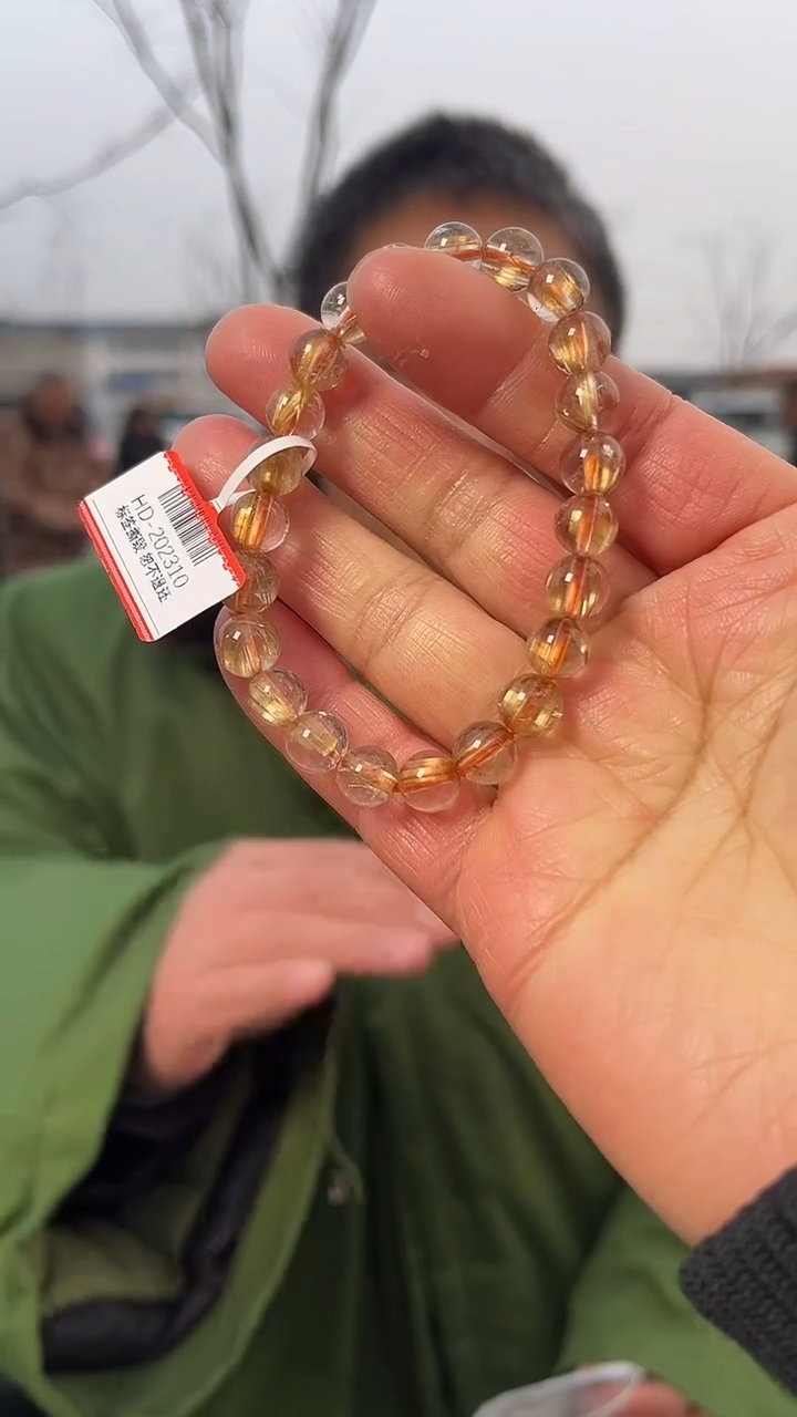 【闪购商品】发晶手链未镶嵌天然钛晶手串多样性发一8mm