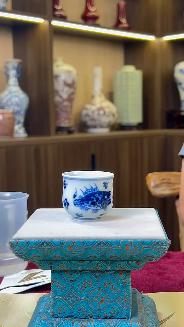 瓷片景德镇毛仔柴窑杯