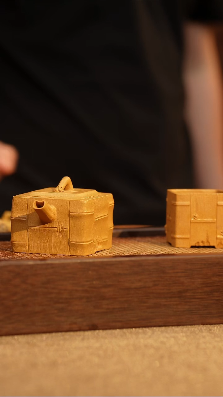 茶壶紫砂大四方灵竹一壶两杯