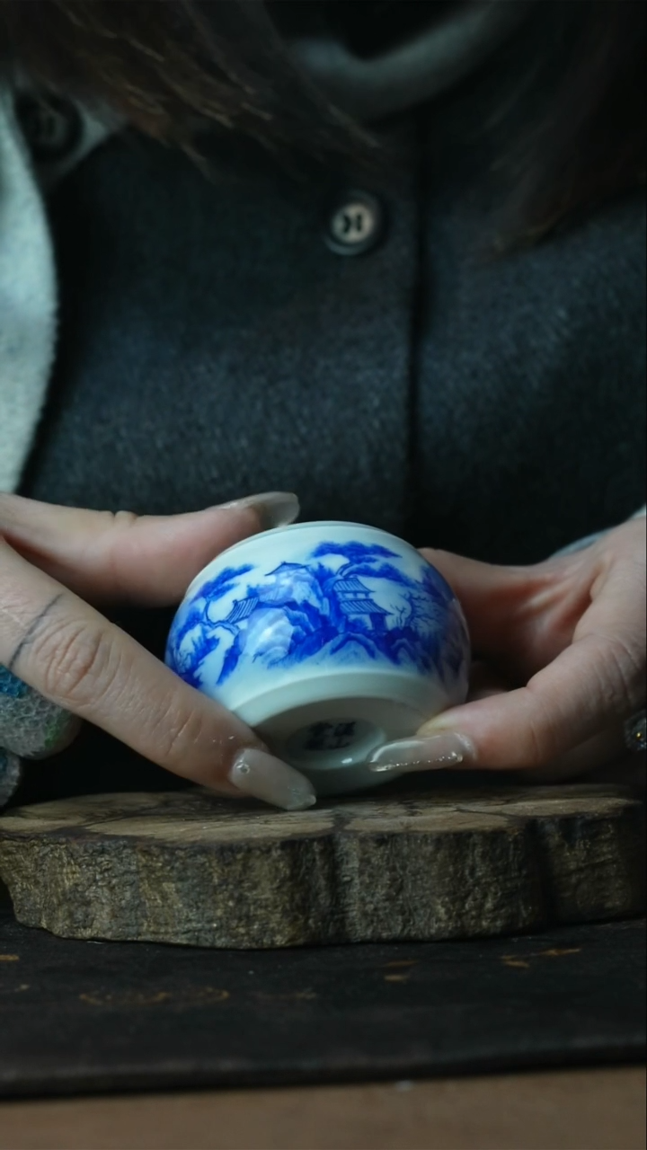 【闪购商品】杯景德镇手工手绘盖置