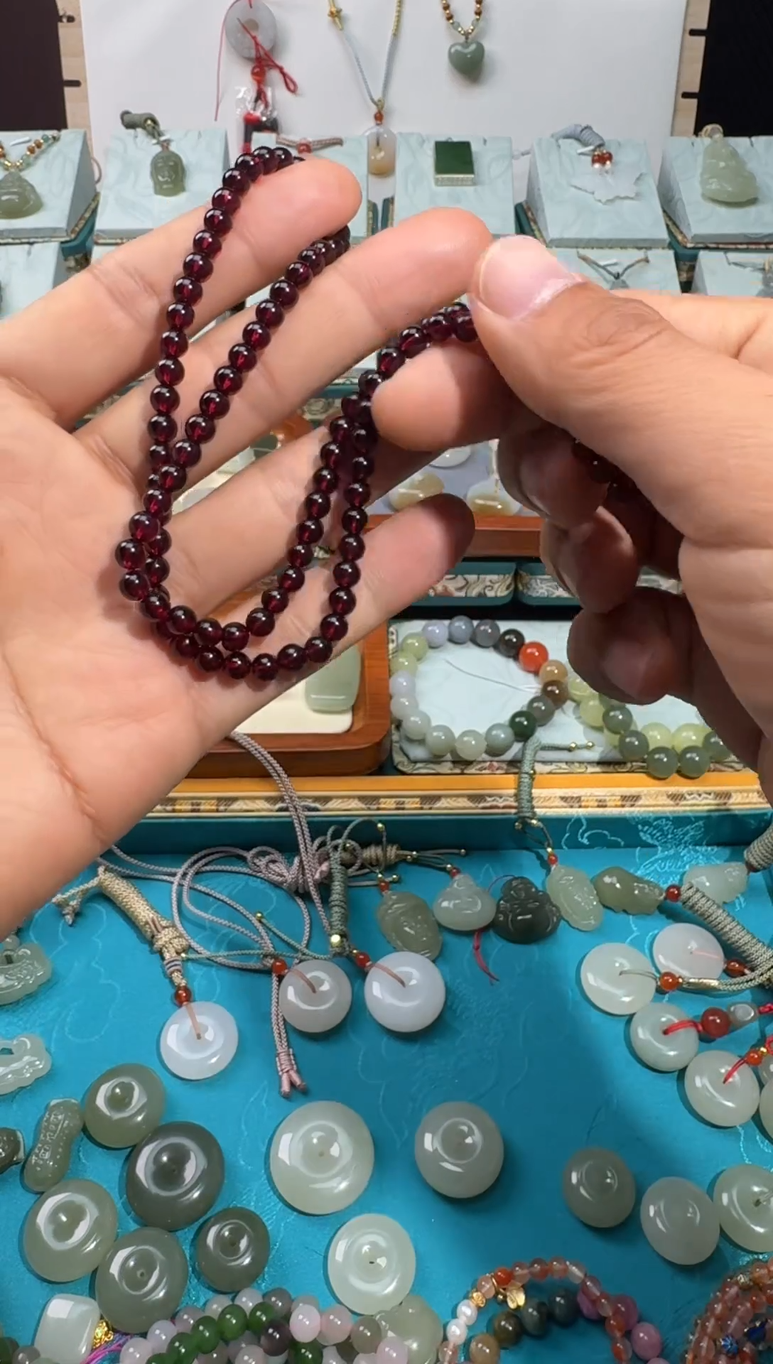【闪购商品】石榴石手链未镶嵌手串