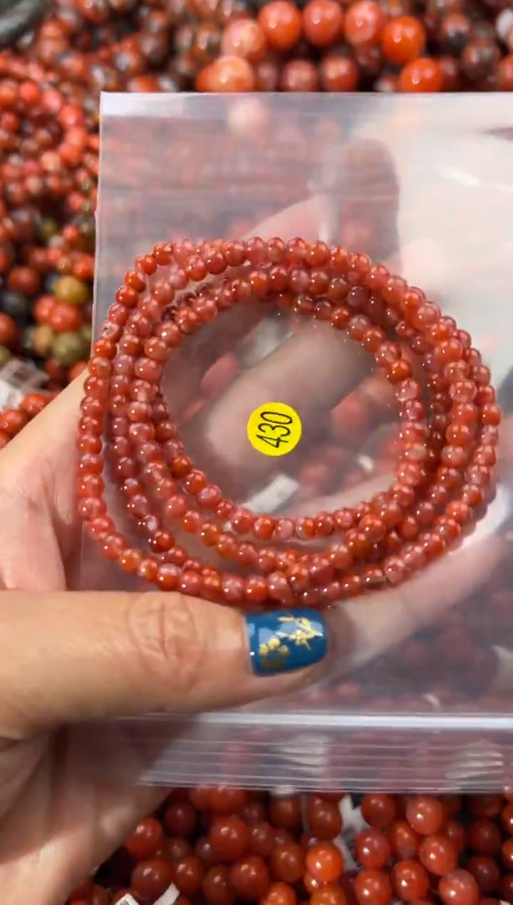 未镶嵌手串南红玛瑙4+