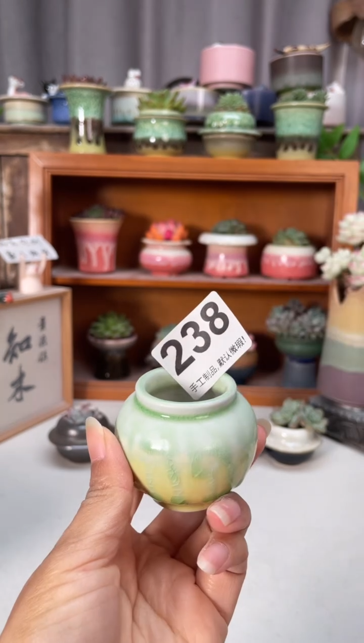 瓷片238知木小芳花盆