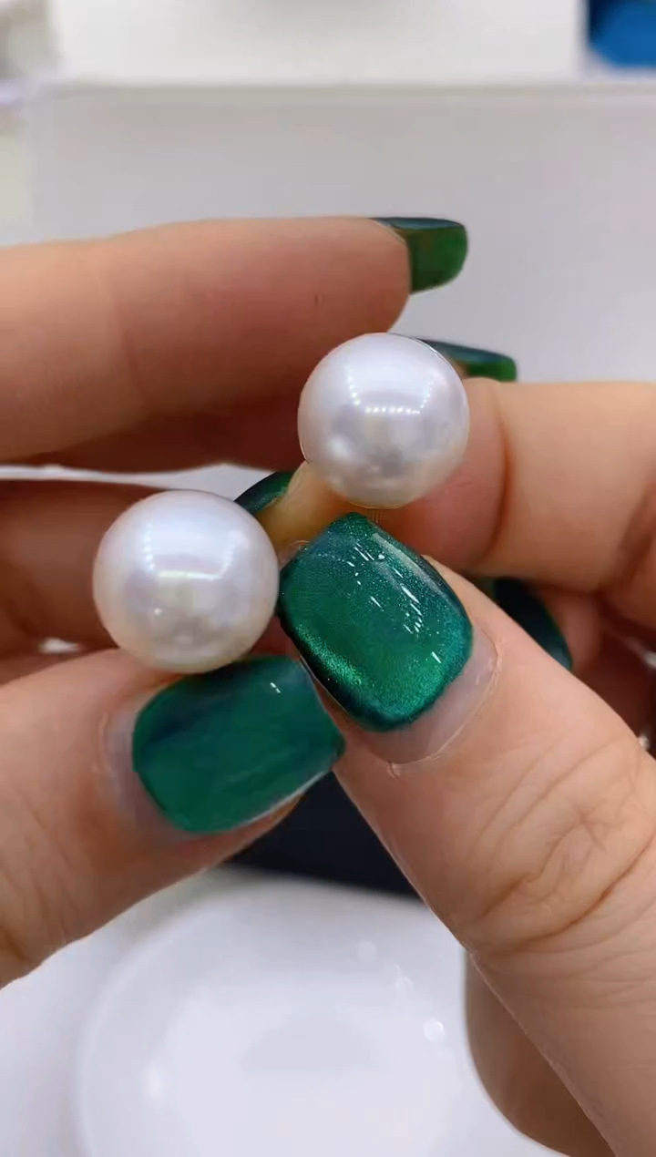 【闪购商品】海水珍珠耳饰18K金镶嵌168 12-13mm