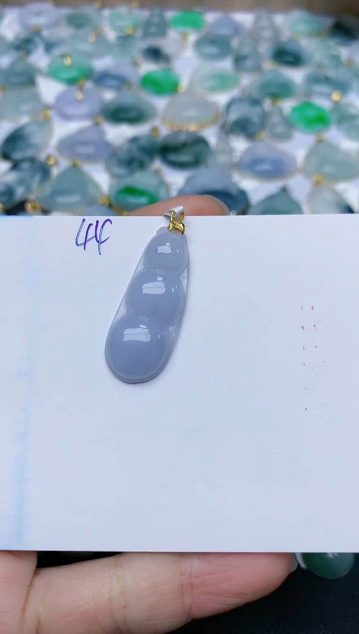 【闪购商品】翡翠颈饰18K金镶嵌天然翡翠A货    44