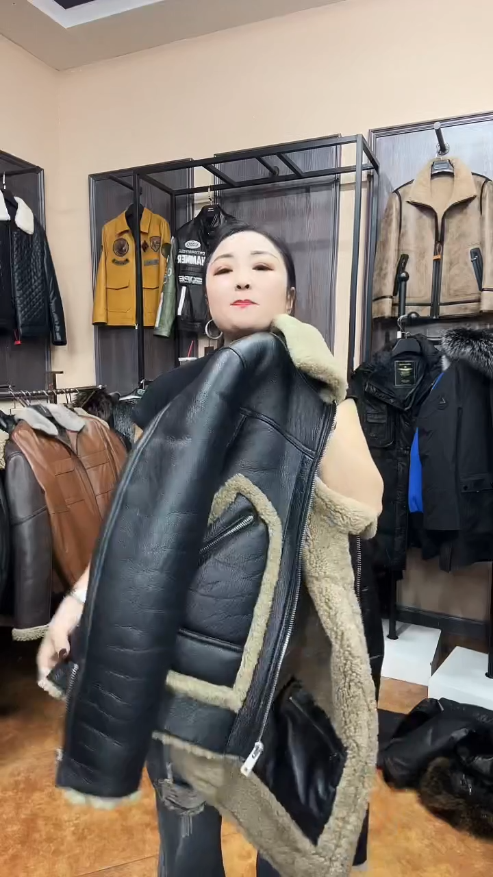 羊皮原生态皮毛一体48码90-115斤
