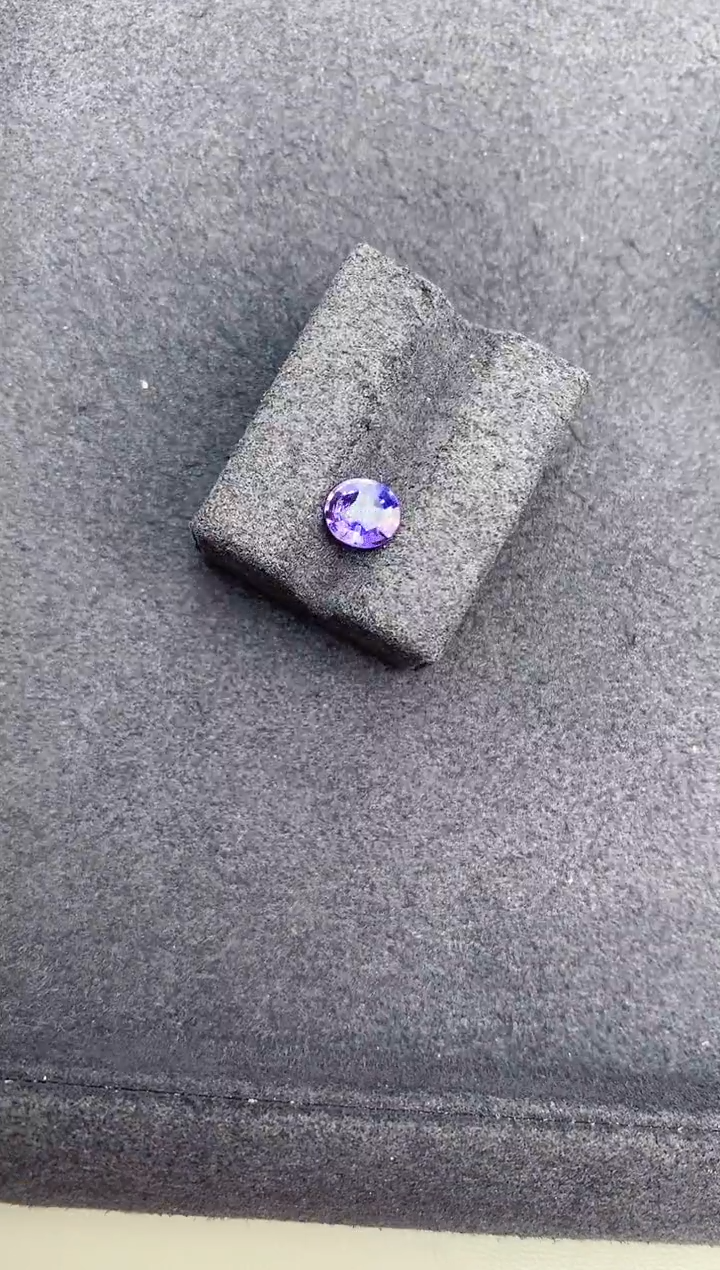 【闪购商品】彩色蓝宝石裸石未镶嵌1ct无烧紫蓝宝