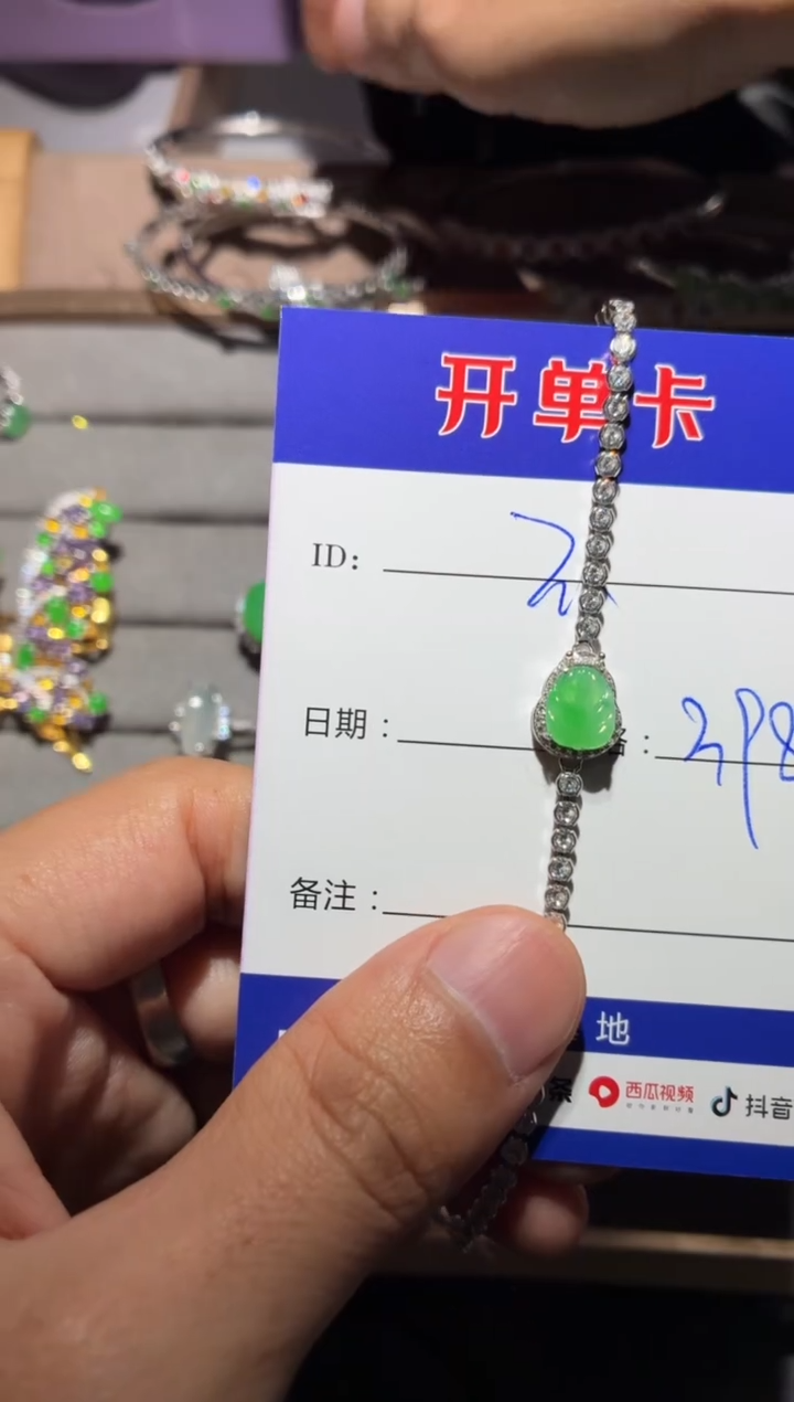 颈饰银S925镶嵌翡翠不* 不点