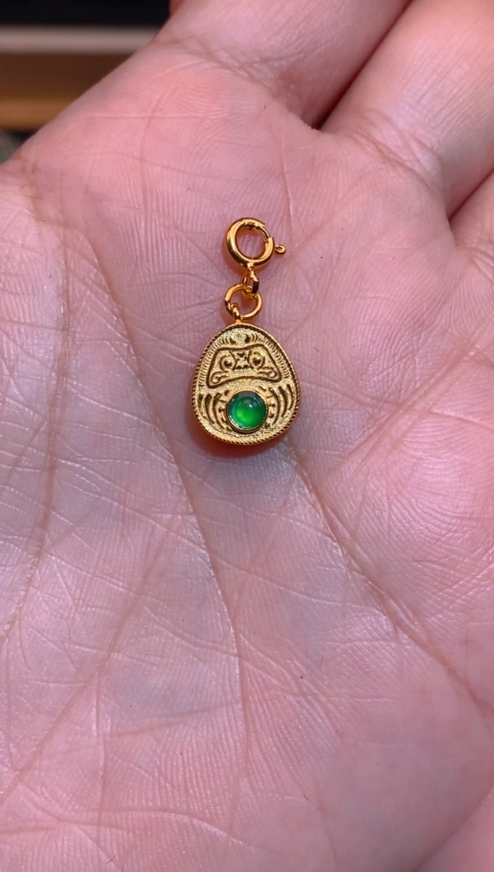 【闪购商品】翡翠吊坠(不含链)银S925镶嵌扎基拉姆