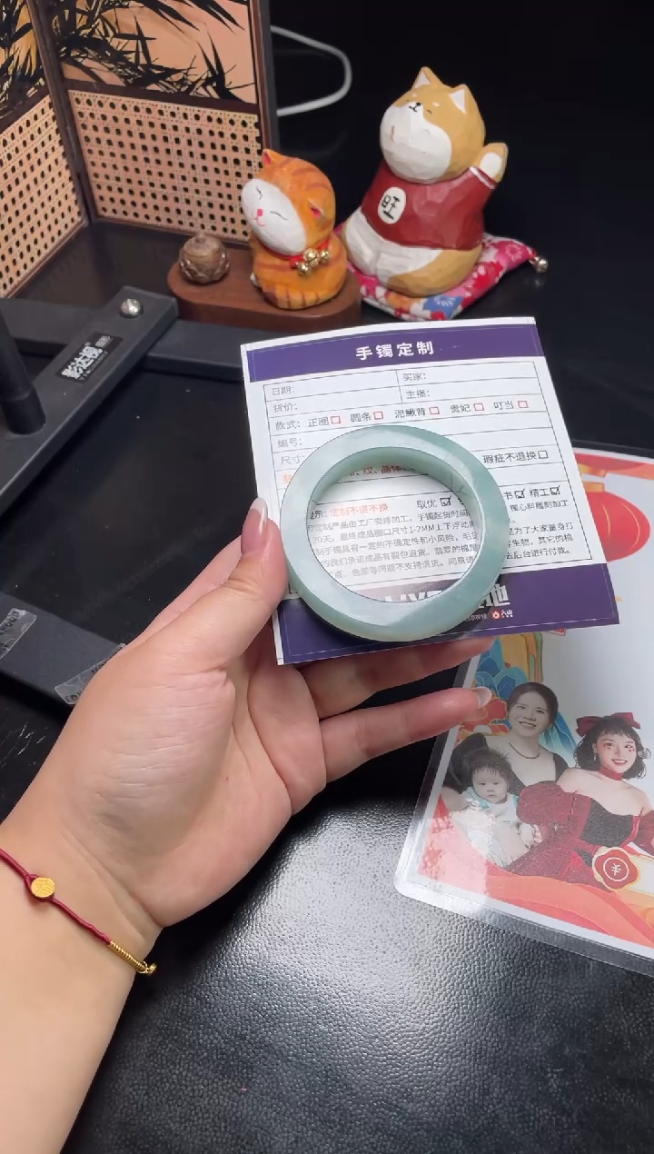 【闪购商品】定制翡翠手镯未镶嵌SZWJFC03DZS