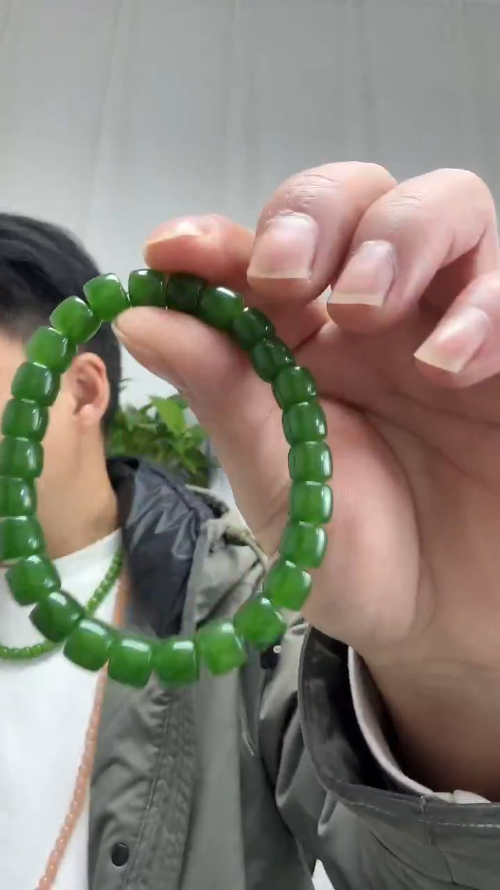 未镶嵌手串和田玉006直切8m