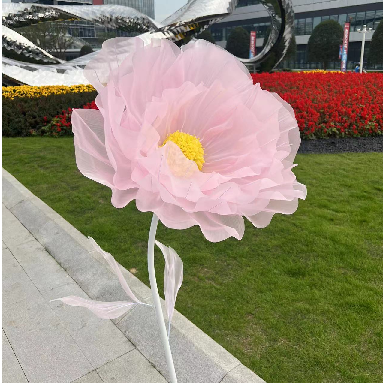 婚庆圣诞节仿真花美陈摆件客厅橱窗婚礼布置装饰(单朵整套不带灯)