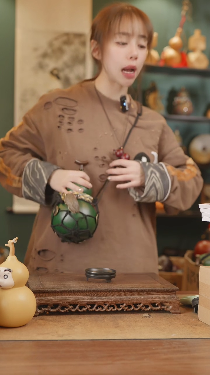 【闪购商品】223号精品天然大漆工艺防渗内胆酒葫芦~