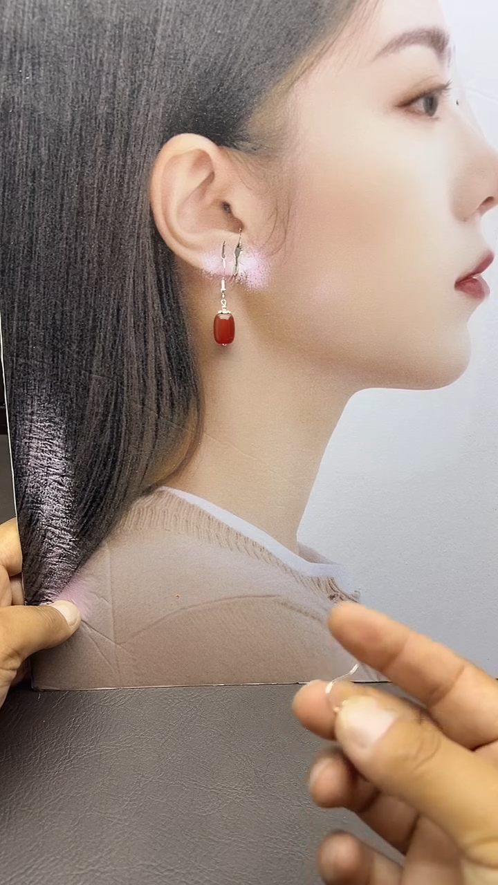 未镶嵌耳饰玛瑙/玉髓202