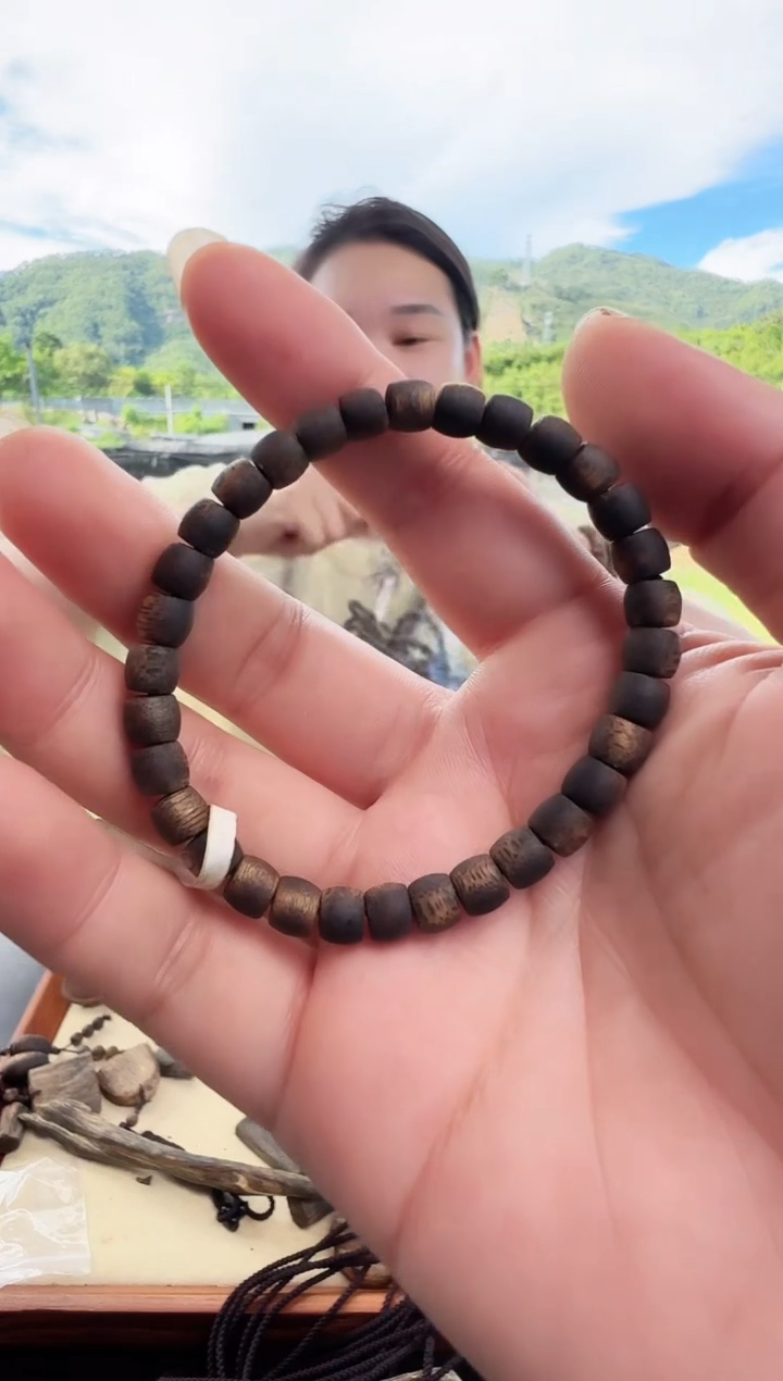 手串沉香鼓珠单圈6mm4g多样性发一