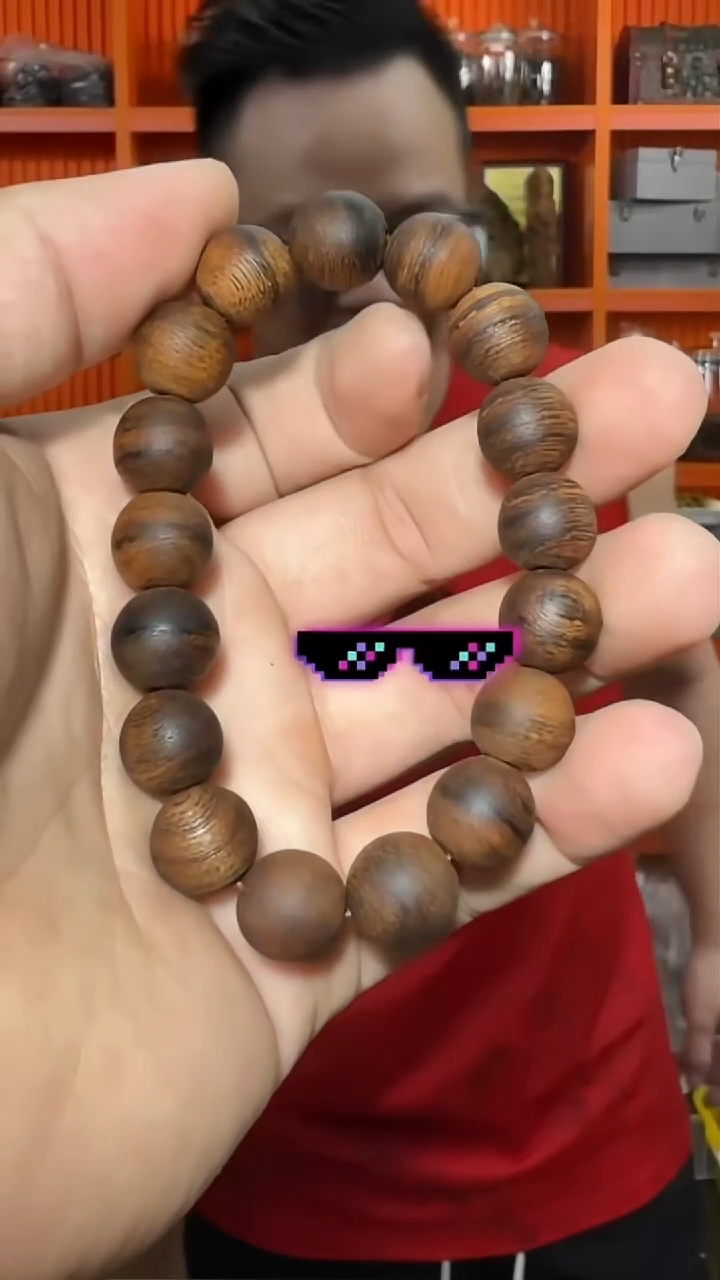 沉香手串50号单圈虎斑1.2多样性发一