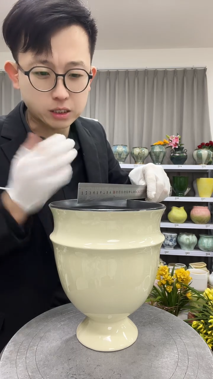 9.4陶瓷花盆直播链接高.     20 口15