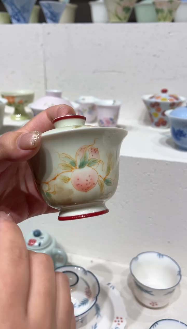 【闪购商品】明知山志-果青-桃问-青时盖碗