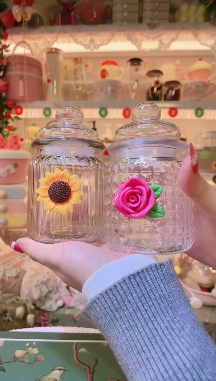 开播福利，仅剩一件！花朵密封罐2个