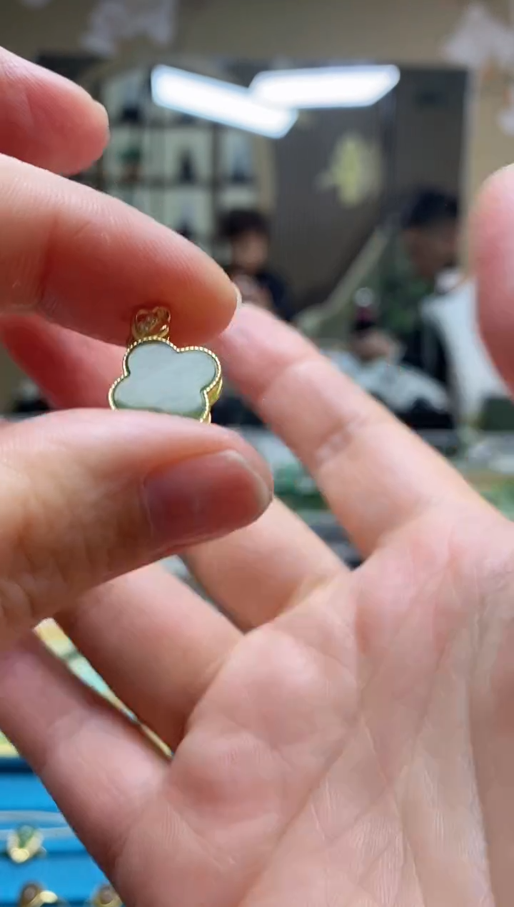 【闪购商品】和田玉（碧玉）吊坠(赠链)银S925镶嵌拍一发一