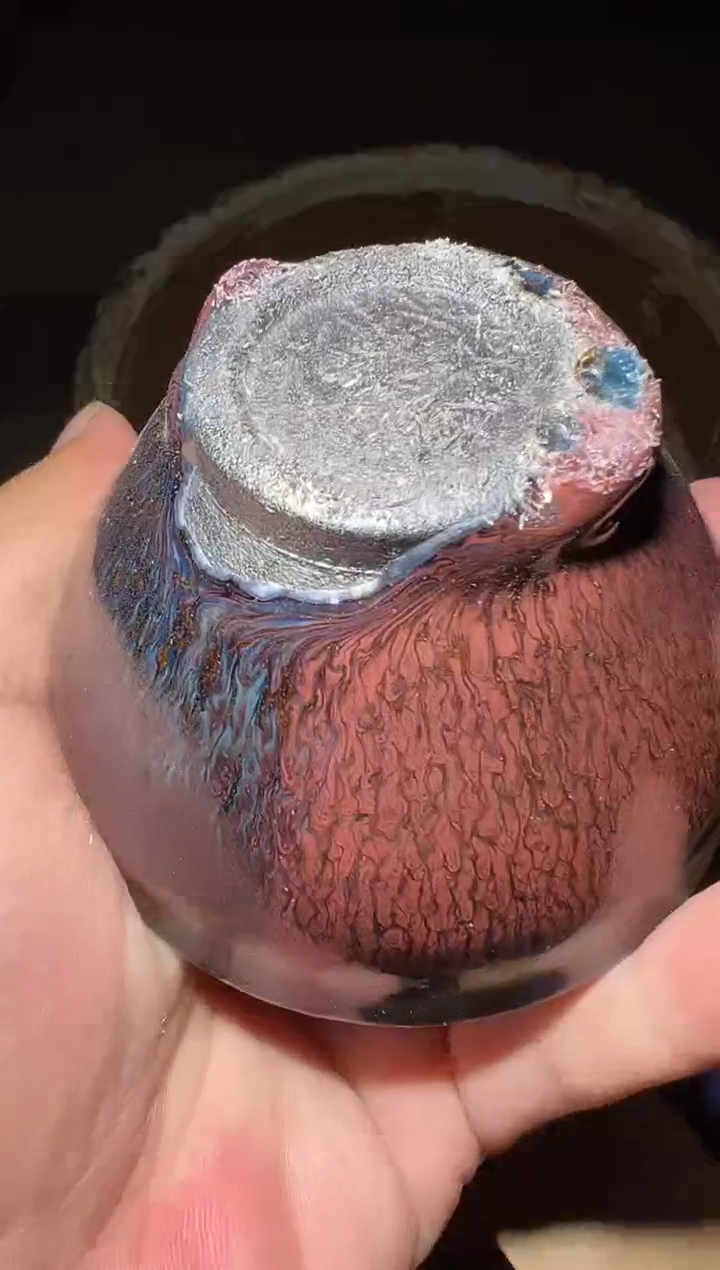 茶盏陳****y22叶明龙窑柴烧开窑暇宝360