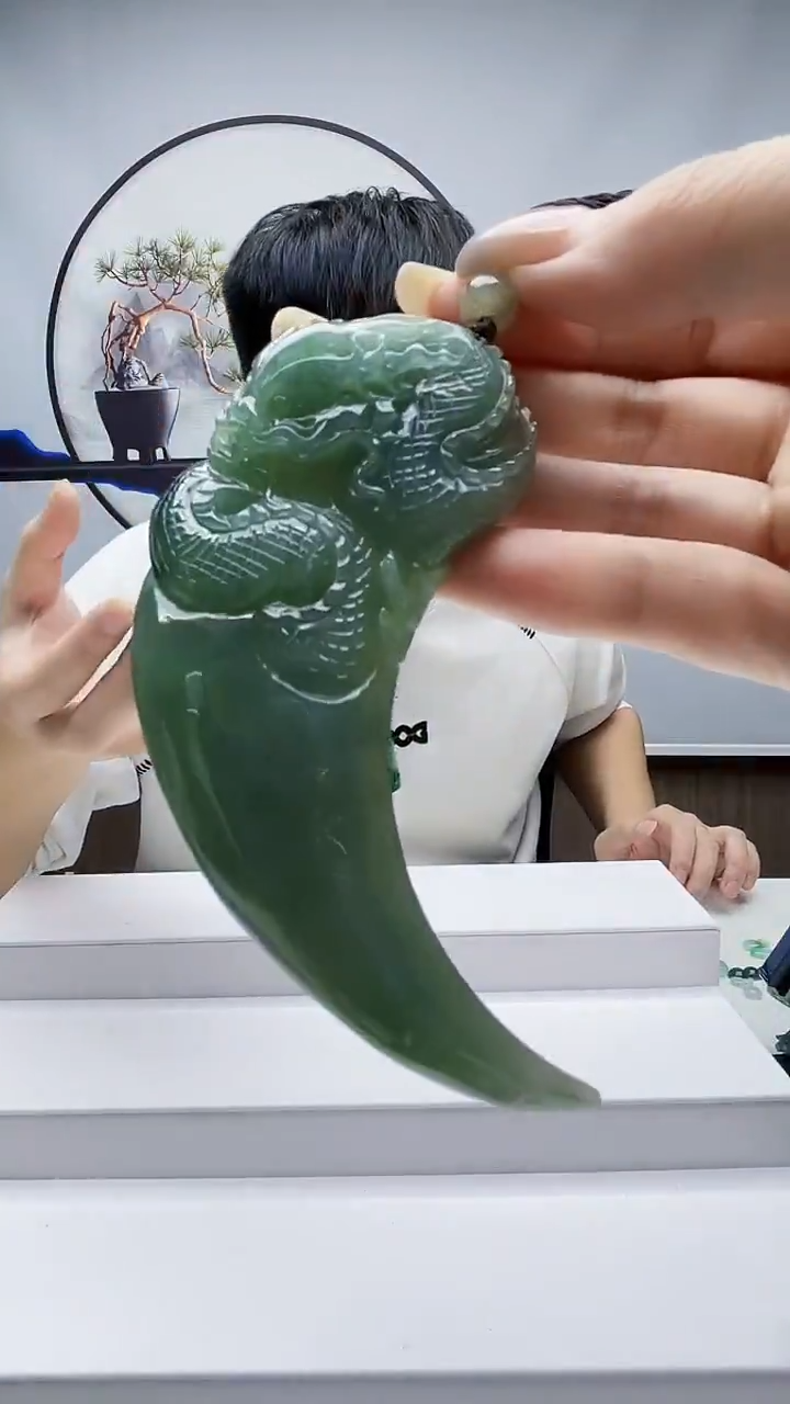 未镶嵌定制翡翠毛货挂件42
