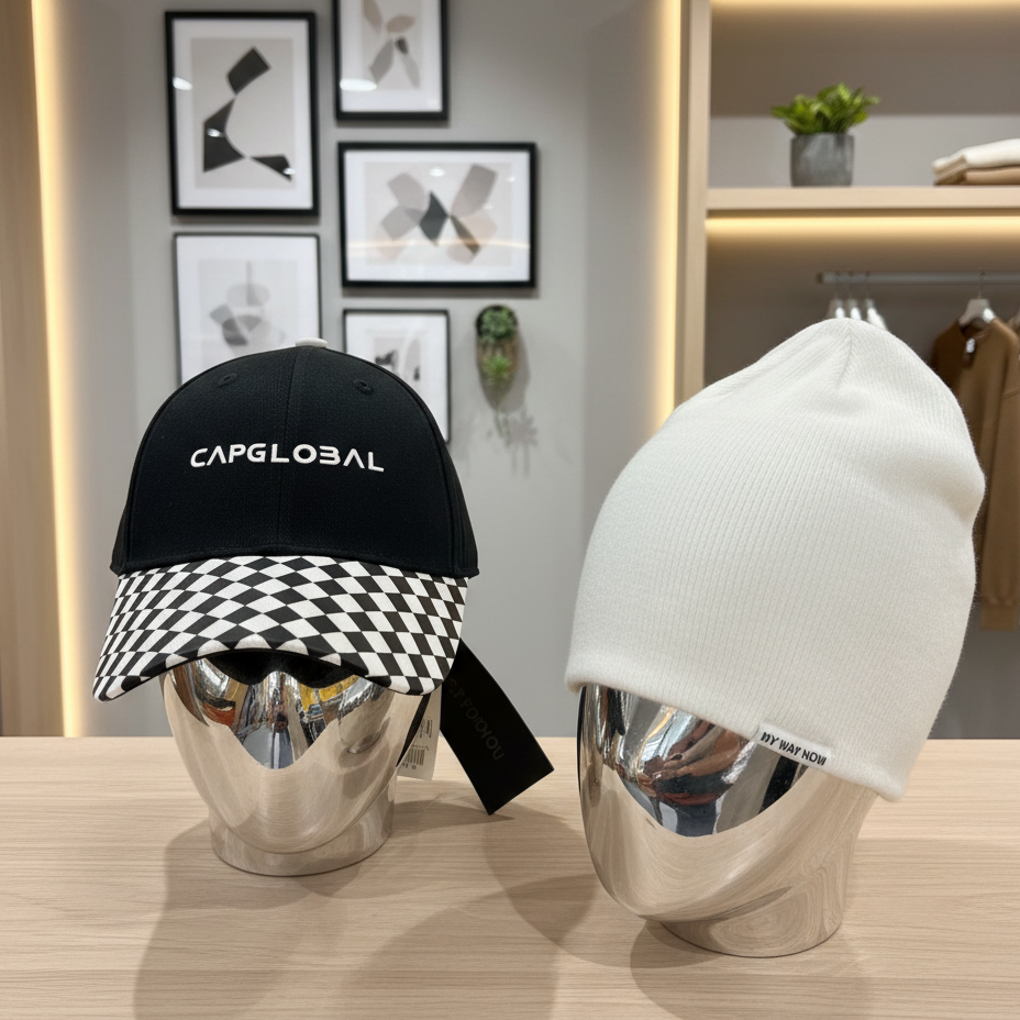 冠戒新款棋盘格棒球帽INS风网红鸭舌帽