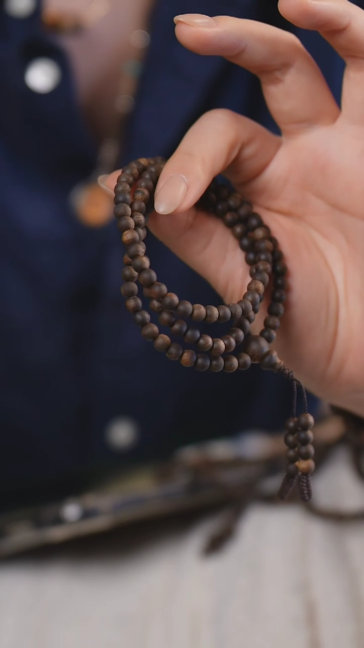 【闪购商品】沉香手串J24112703沉水虫漏