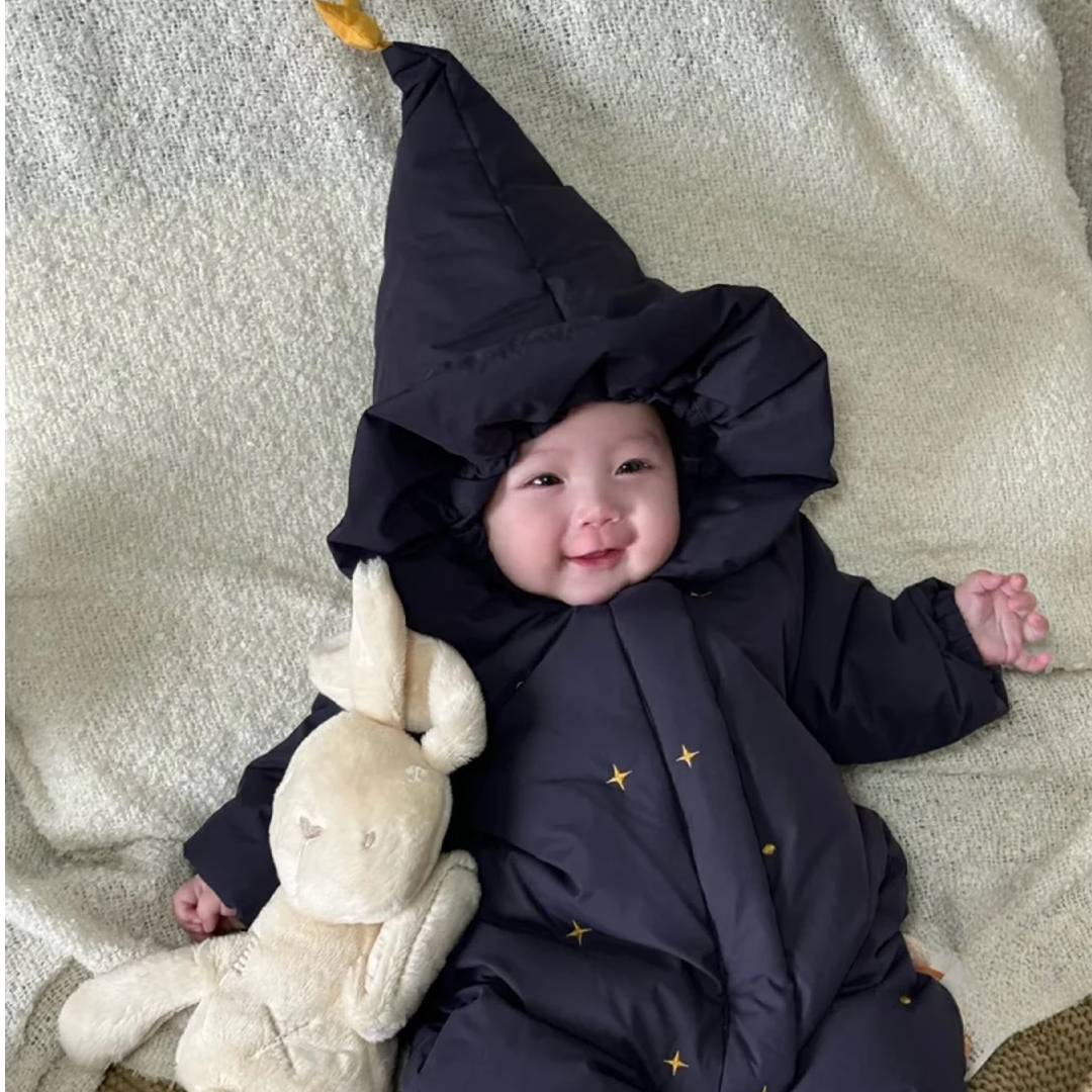 90白鸭绒婴幼儿刺绣女童爬爬服羽服儿童男女宝宝加厚时尚宝宝羽绒