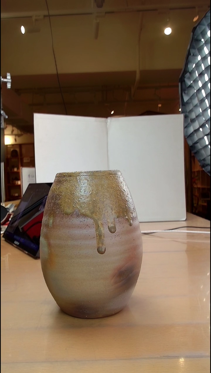 【闪购商品】日本原产备前烧花器