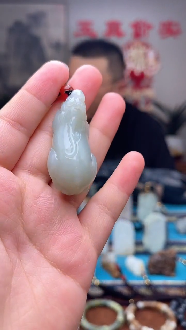 和田玉未镶嵌挂件1