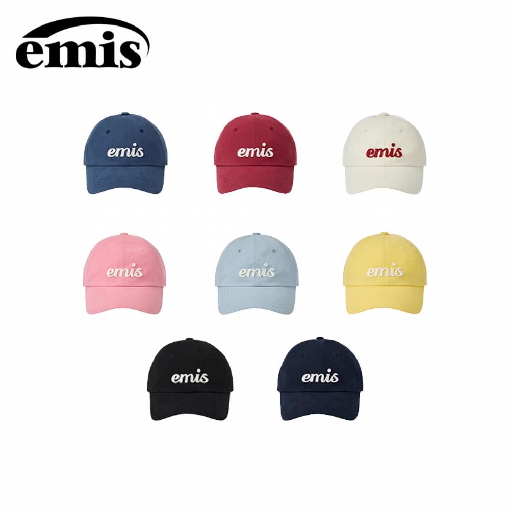 emis帽子贴布手写体棒球帽女鸭舌帽时尚软顶高级感【emis】