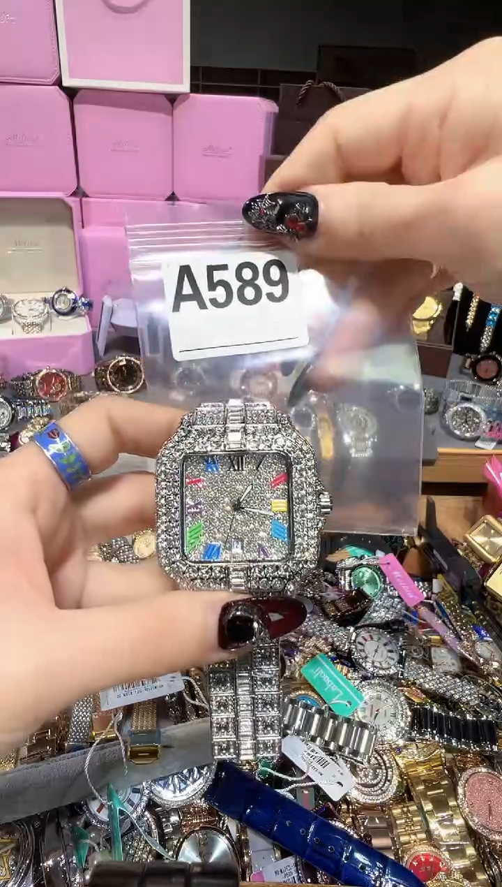 石英机芯不锈钢不锈钢直播定闪专用