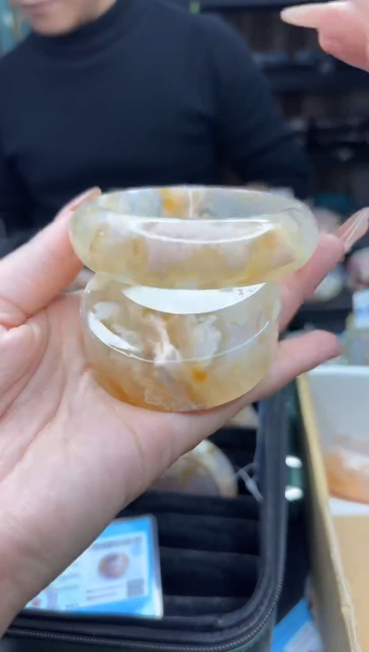 【闪购商品】石英质玉手镯未镶嵌786（59圈赠送镯心）