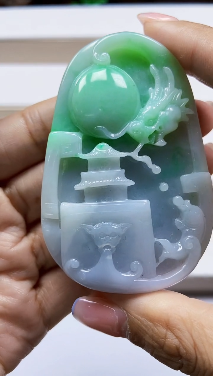 颈饰未镶嵌翡翠翡翠A货