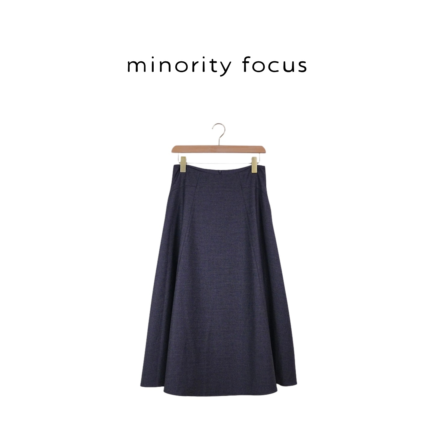 【Minority Focus】定制的进口梭织精仿绵羊毛半裙原创设计