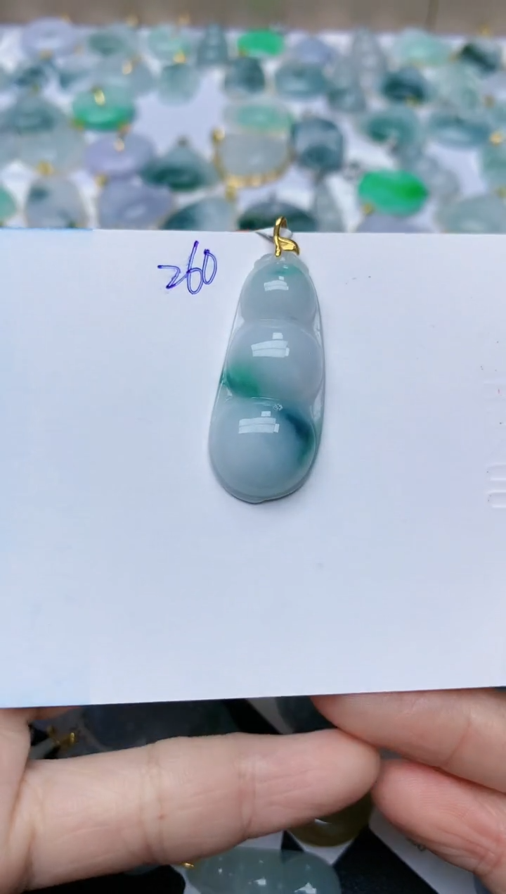 【闪购商品】翡翠颈饰18K金镶嵌天然翡翠A货    260