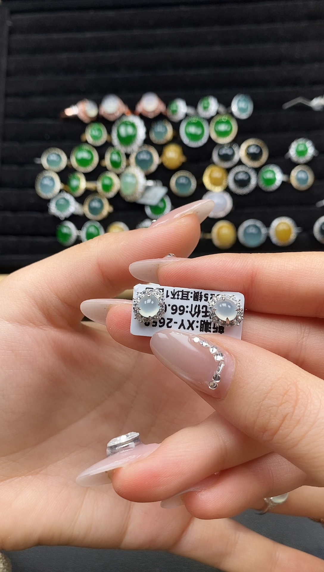 银S925镶嵌戒指翡翠111