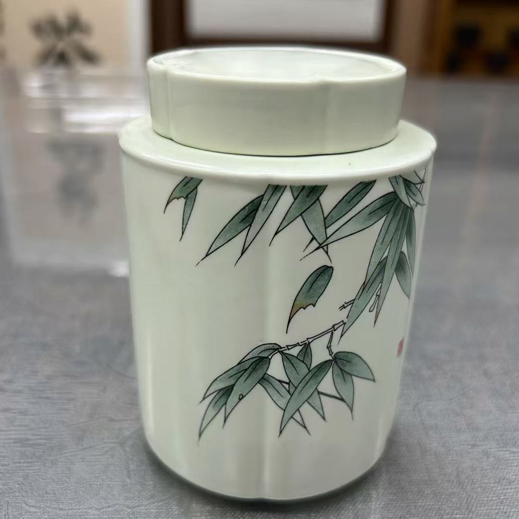 茶叶罐-竹叶中式茶叶罐-竹叶中式
