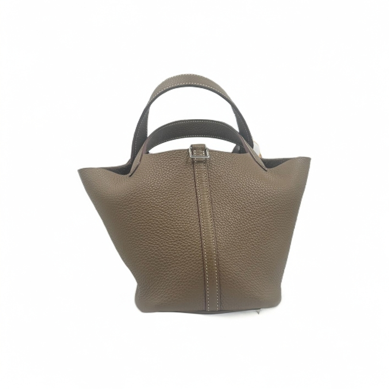 LQ-手工真皮篮子-悉尼经典款篮子-灰色18cm-0001