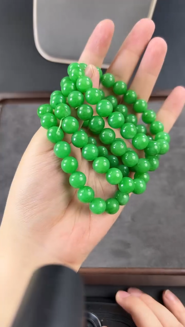 未镶嵌手链翡翠翡翠10mm单圈