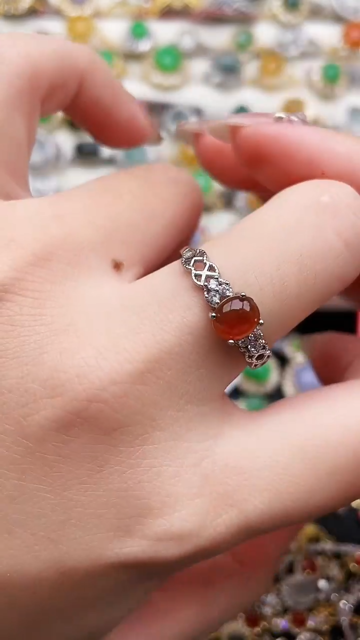 银S925镶嵌戒指翡翠28