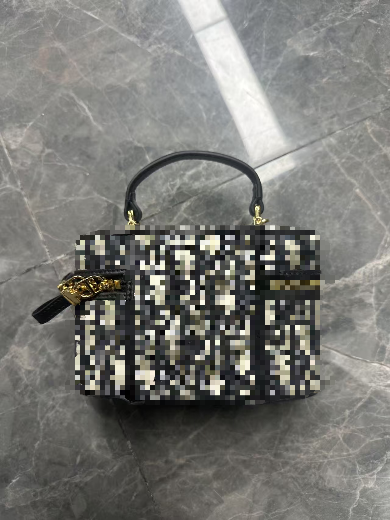 2025新款女包黑拼桶