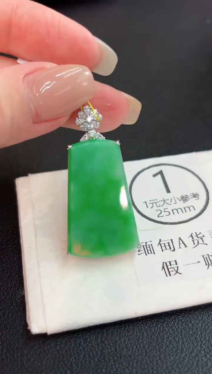 颈饰未镶嵌翡翠 缅料A货/支持复检/一件