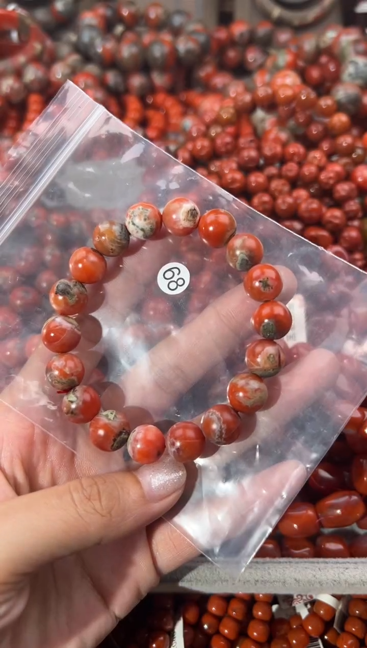 南红玛瑙手串未镶嵌11